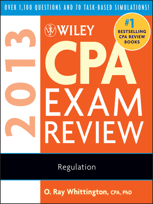 Cover image for Wiley CPA Exam Review 2013, Regulation